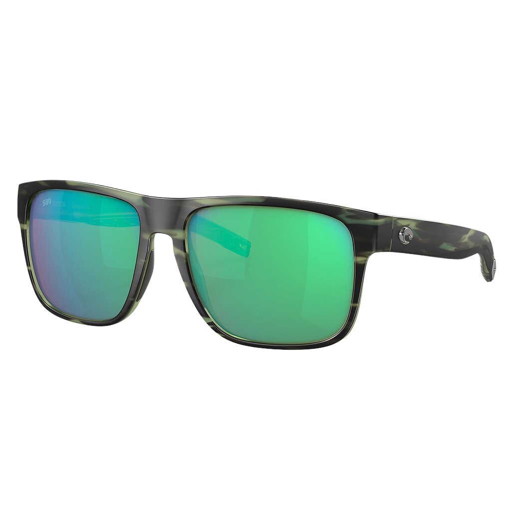 Costa Spearo XL Polarized Sunglasses in Matte Reef with Green Mirror 580G